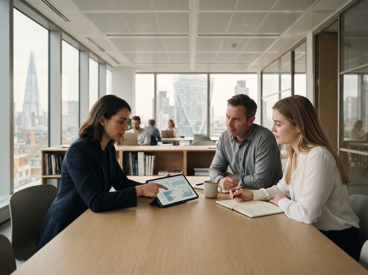 Somme Registaison analysts reviewing structured performance data